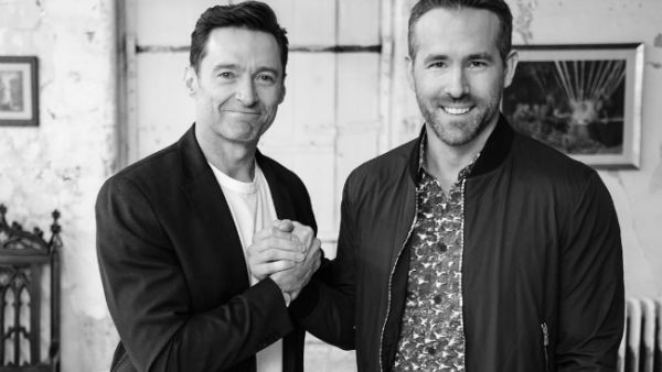 Reynolds uploaded a clip with Jackman onto his YouTube page on Wednesday.  (Source: vancityreynolds - Instagram)