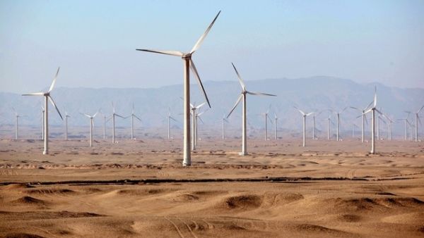 Windmills in the desert. (AFP/File)