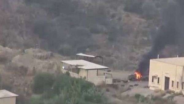 صورة للدورية السعودية المدمرة نشرها موقع “المسيرة” التابه للحوثيين