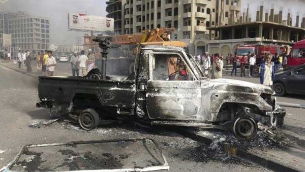  سيارات الإسعاف هرعت إلى المكان لإسعاف ضحايا التفجير 