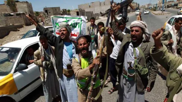متظاهرون من جماعة انصار الله
