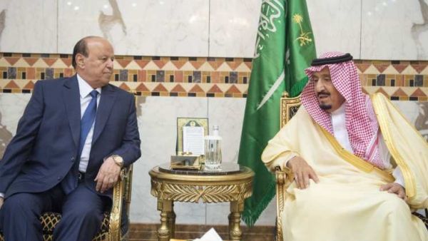 الرئيس اليمني عبد ربه منصور هادي والعاهل السعودي الملك سلمان بن عبدالعزيز