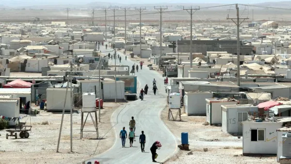 The Zaatari Refugee Camp in Jordan (AFP/File Photo)