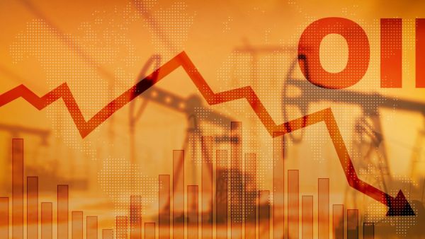 Oil prices fall on China data, stronger US dollar