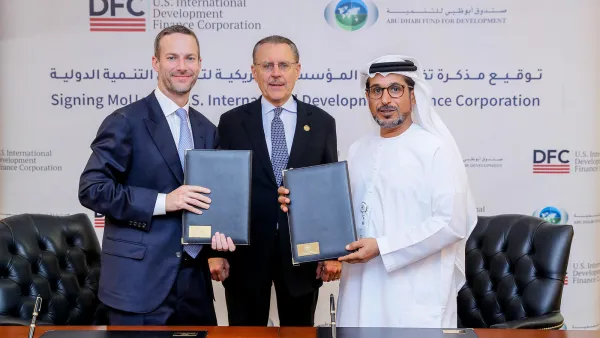 Abu Dhabi Fund for Development Signs Agreement with United States International Development Finance Corporation