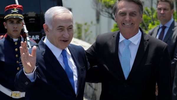 Netanyahu (L) with Bolsonaro (AFP File Photo)