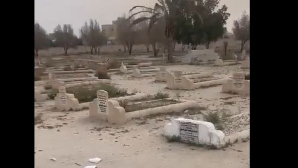 تخريب قبور شيوخ من الاسرة الحاكمة في الكويت