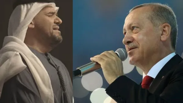 حسين الجسمي يغني لاردوغان