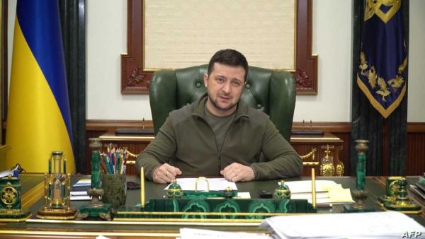 الرئيس الاوكراني فولودومير زيلينسكي