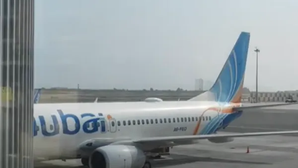 اشتعال النار في طائرة اماراتية عقب اقلاعها من مطار كاتماندو