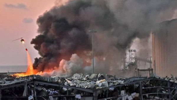 انفجار هائل يهز العاصمة اللبنانية بيروت