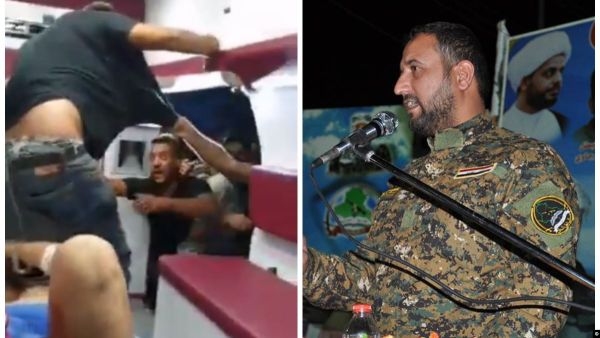 فيديو للحظات الاخيرة قبيل مقتل قيادي بالعصائب على يد عراقيين غاضبين