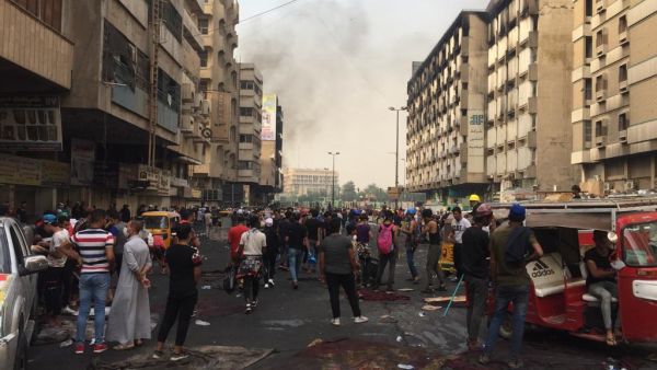 مقتل متظاهر بالرصاص في ساحة الخلاني وسط بغداد