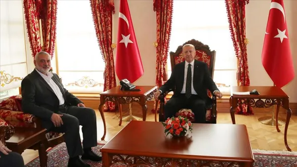 أردوغان يستقبل هنية في إسطنبول
