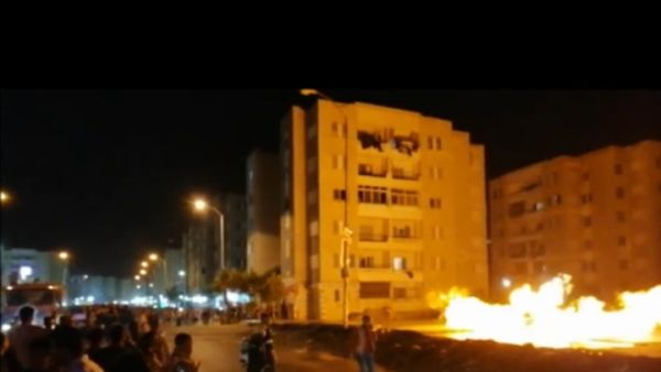 حريق بخط للغاز في محافظة الجيزة المصرية