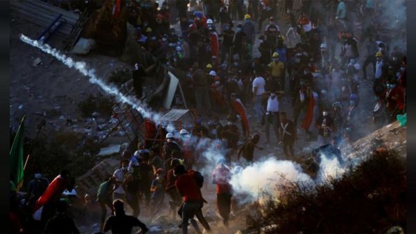 مقتل محتج واصابة 91 ببغداد