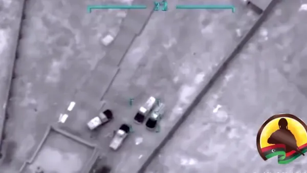 حكومة الوفاق تنشر تسجيلا يظهر قصفها إمدادات لقوات حفتر 