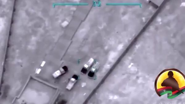 حكومة الوفاق تنشر تسجيلا يظهر قصفها إمدادات لقوات حفتر 