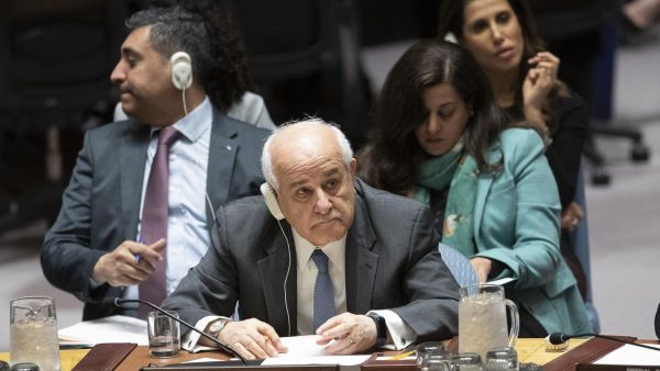 مندوب فلسطين الدائم في الامم المتحدة رياض منصور