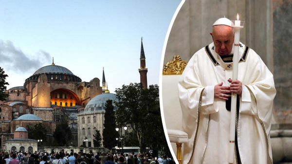 البابا "حزين جدا" لقرار تحويل آيا صوفيا مسجدا