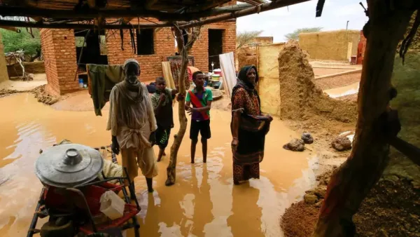تضرر عشرات الاف الاشخاص جراء الفيضانات في السودان