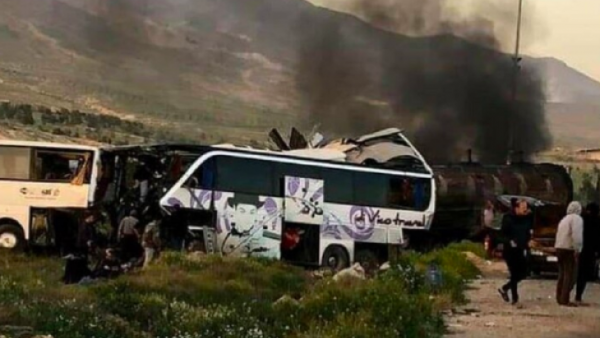 عشرات القتلى والجرحى بحادث سير مروع في سوريا