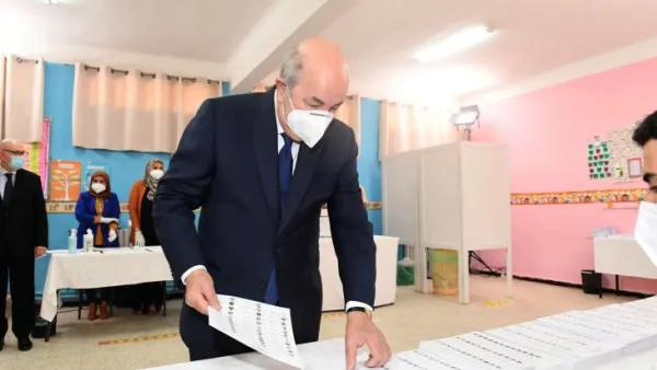 الرئيس الجزائري عبد المجيد تبون