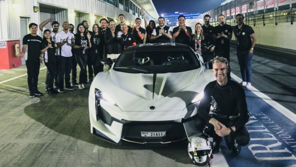 During the event W Motors Announces New Brand Ambassador Oliver Webb At Dubai Track Event