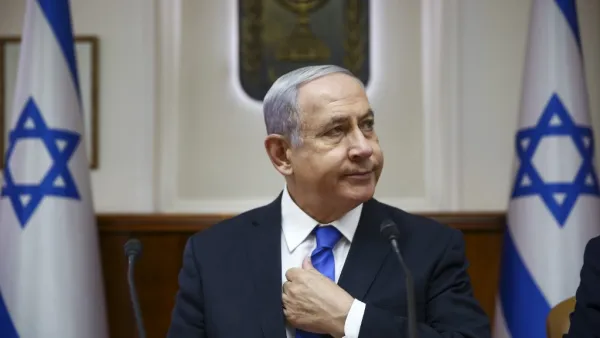 Israeli Prime Minister Benjamin Netanyahu chairs the weekly cabinet meeting at his office in Jerusalem, on June 30, 2019.  Oded Balilty / POOL / AFP