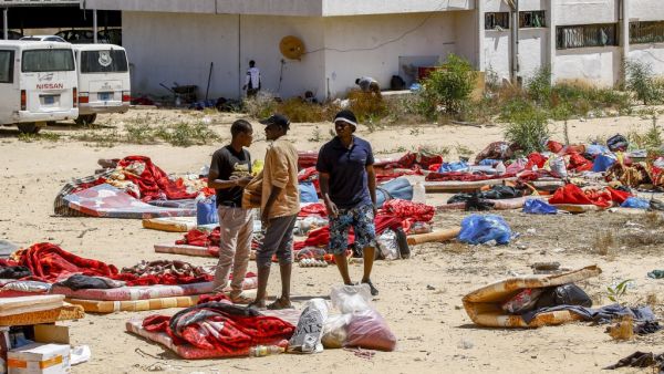 Over 40 migrants were killed in an air strike early late on July 2 on their detention centre in a Tripoli suburb blamed on Libyan strongman Khalifa Haftar, who has been trying for three months to seize the capital (AFP)