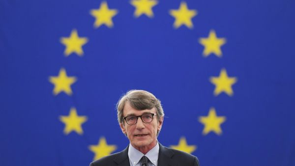 Italian MEP David-Maria Sassoli (S&D Group) delivers a speech after being elected new president of the European Parliament during the first plenary session of the newly elected European Assembly on July 3, 2019 in Strasbourg, eastern France.  FREDERICK FLORIN / AFP