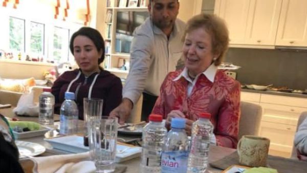 Last year, Princess Haya arranged a controversial Princess Latifa ‘proof of life’ visit from Ireland's Mary Robinson (Twitter)