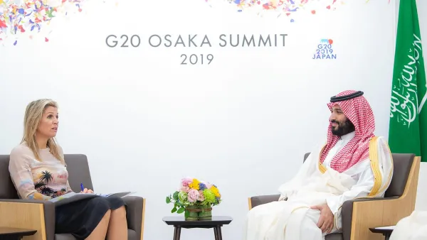 Many topics were on the table during a meeting between Crown Prince Mohammed bin Salman and Queen Máxima of the Netherlands (Twitter)
