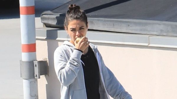 Mila out in LA today (Twitter)