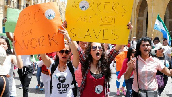 Lebanon's domestic workers face widescale abuse under kafala system (Twitter)