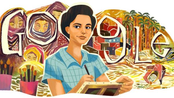 Google Doodle celebrates Inji Aflatoun (Twitter)