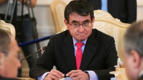 Japan’s Foreign Minister Taro Kono (Twitter)