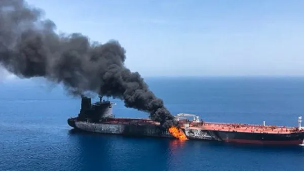 Oil tankers — both of them carrying “Japanese-related” cargo  (Twitter)