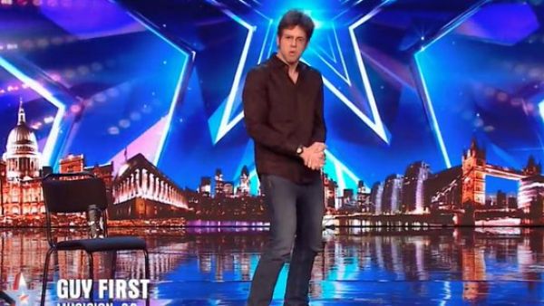 Guy First says he 'didn't think something so stupid would be so good' after wowing judges with strange clasped hands act Britain's Got Talent (Twitter)