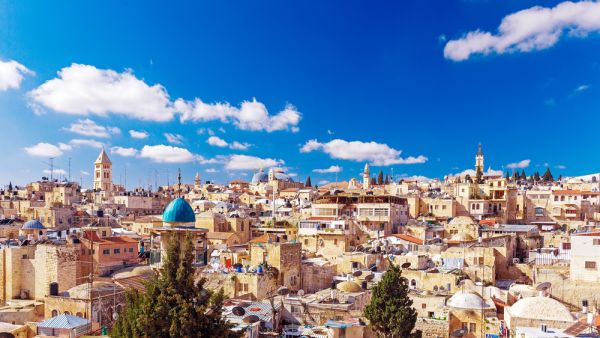 Roofs of Old City with Holy Sepulcher Church Dome, Jerusalem (Shutterstock)