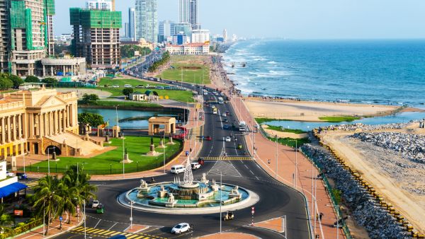 Aerial view of Colombo, Sri Lanka  (Shutterstock)	