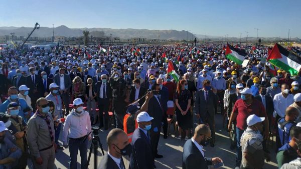  جماهير غفيرة، شاركت يوم الإثنين المنصرم، بالمهرجان الوطني المركزي في أريحا