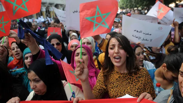 شهدت مدينة الفنيدق المجاورة احتجاجات شعبية للجمعة الثالثة على التوالي