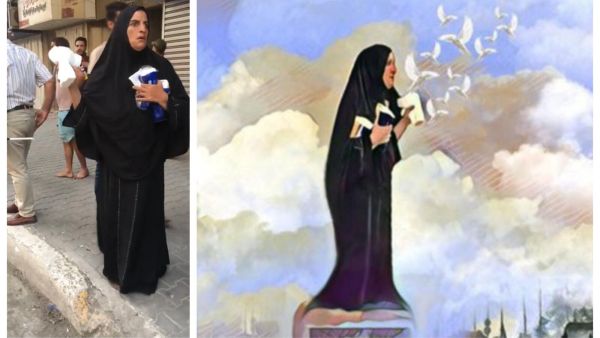 بائعة المناديل