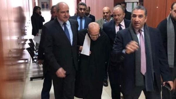 نقيب المحامين اللبنانيين ملحم خلف مع المحامي مالك عويدات 