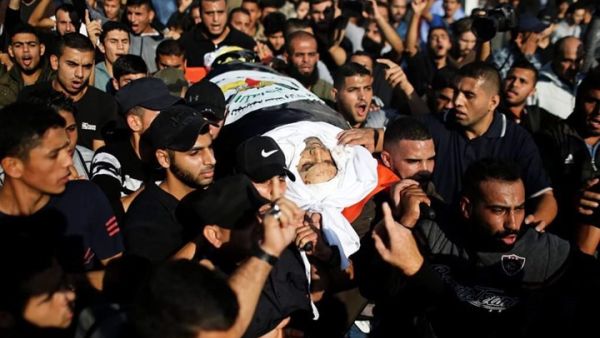  تشييع القيادي بسرايا القدس "أبو العطا" وزوجته بغزة