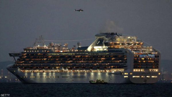 ارتفع عدد المصابين في السفينة السياحية إلى 174