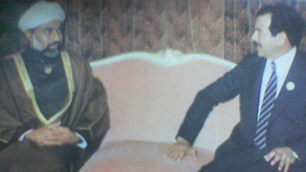 السلطان قابوس وصدام حسين