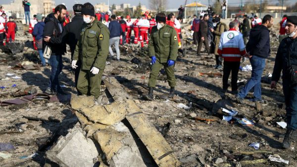 مكان حادث سقوط الطائرة الأوكرانية في إيران 8 يناير 2020