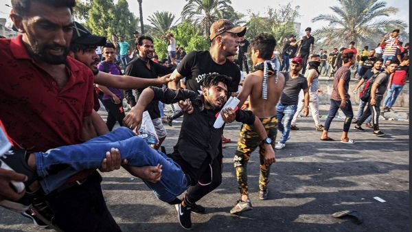 ارتفاع حصيلة احتجاجات ذي قار العراقيه الى 4 قتلى و146جريحا